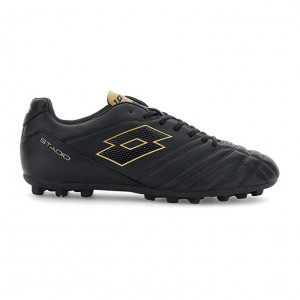 Botas de Futbol Lotto Stadio 705 AGM Hombre Negras Doradas Claro | WY041424J0