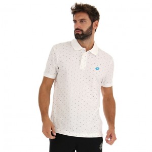 Camisa Polo Lotto Polo Elba II PQ Hombre Blancas | ID989848K5