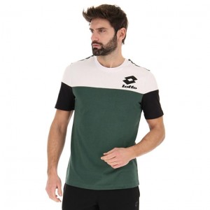 Camiseta Lotto Athletica LG III BCK JS Hombre Verde Blancas Negras | BV286568Y7