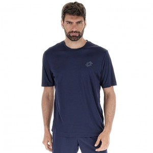 Camiseta Lotto MSP II Hombre Azul Marino Azules | HV707770Q0