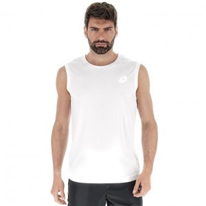 Camiseta Lotto MSP SL II Hombre Blancas | UC815801U2