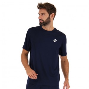 Camiseta Lotto MSP Sports Zip Hombre Azul Marino Azules | ZS651775J0