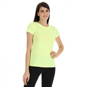 Camiseta Lotto MSP W Sports Zip Mujer Amarillo | KZ993939O1