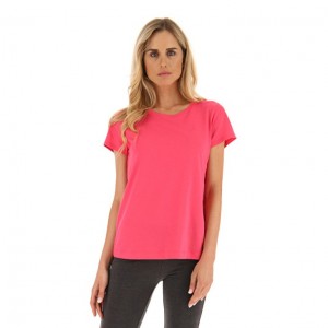 Camiseta Lotto Msc W Mujer Rosas | JG234093J4