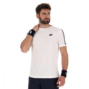 Camiseta Lotto Squadra II PL Hombre Blancas | ZG414871T8