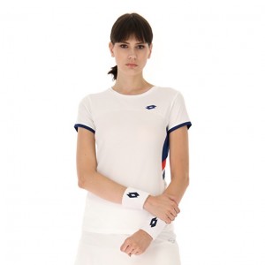 Camiseta Lotto Squadra W III Mujer Blancas | ZZ933173Z3