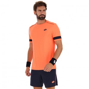 Camiseta Lotto Superrapida V Hombre Coral | SX743064Y7