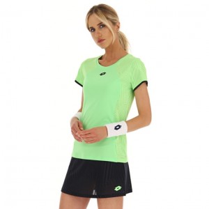 Camiseta Lotto Superrapida W V Mujer Verde | GI110141E9