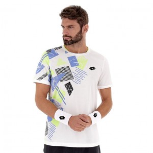 Camiseta Lotto Tech I D5 Hombre Blancas | SE850145G5