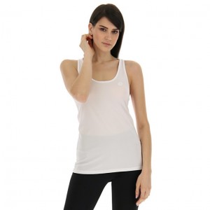 Camiseta sin Manga Lotto MSP W Mujer Blancas | NK561926E4