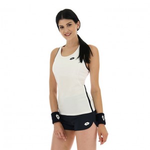 Camiseta sin Manga Lotto Squadra W II PL Mujer Blancas | KL223272P5