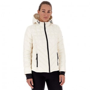 Campera Lotto Bomber Cortina W IV HD Mujer Blancas | HY089248Y2