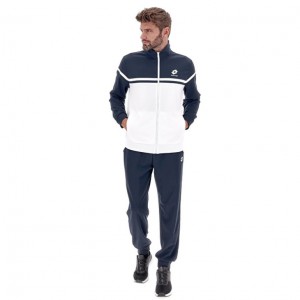 Chandals Lotto Circle PL Hombre Blancas Azul Marino Azules | BQ271677U3