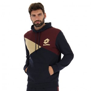 Sudadera con Capucha Lotto Athletica LG III Sweat HD FL Hombre Azul Marino Azules | BI630483F4