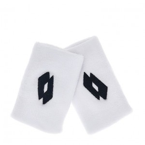 Wristbands Lotto Tennis 5 Inch Blancas Negras | NF904190L7