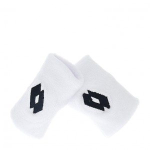 Wristbands Lotto Tennis B SKG II Blancas Negras | BH566806Y9