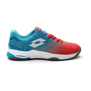 Zapatillas De Padel Lotto Superrapida 100 Hombre Rojas Blancas Azules | JE218221A9