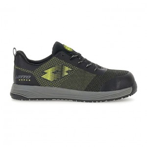 Zapatillas Deportivas Lotto Move 400 S1PL SR HRO Hombre Negras Verde | NZ632053E2