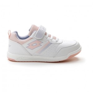 Zapatillas Deportivas Lotto Set Ace AMF XVIII CL S Niños Blancas Coral Claro | OR954445D5