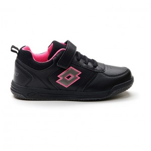 Zapatillas Deportivas Lotto Set Ace AMF XIX 1 CL S Niños Negras Rosas | QV599439R6