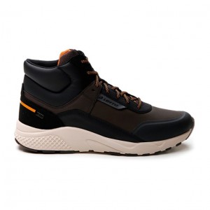 Zapatillas Deportivas Lotto Ultra AMF II Mid HD Hombre Marrones Negras | BG966566Y9