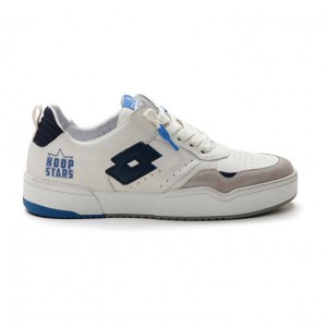 Zapatillas Lotto Hoop Stars RUB Hombre Blancas Azules | TY802460P8