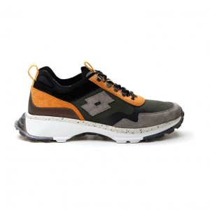 Zapatillas Lotto Tokyo Fuji Hombre Verde Gris Naranjas | YF900980T1