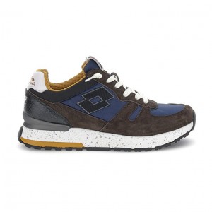 Zapatillas Lotto Tokyo Shibuya Hombre Verde Oliva Azules | XQ475997T5