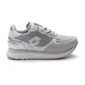 Zapatillas Lotto Tokyo Wedge II Shiny W Mujer Gris Plateadas | DA468786C6