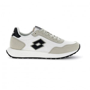 Zapatillas Lotto Trainer 2000 AMF Hombre Blancas Negras | TK523852A2