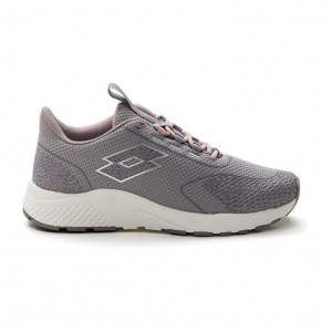 Zapatillas Running Lotto Kibra AMF W Mujer Gris Plateadas Moradas | KD363766V9