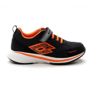 Zapatillas Running Lotto Speedevo 600 AMF II CL S Niños Negras Naranjas Gris | WZ144104Y8