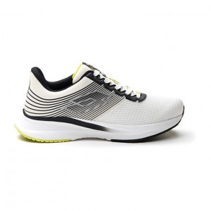 Zapatillas Running Lotto Speedevo 700 Hombre Blancas Negras Amarillo | VS642784J1