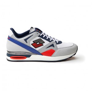 Zapatillas Running Lotto Synpulse '93 II AMF Hombre Blancas Azules Rojas | BD753025V3