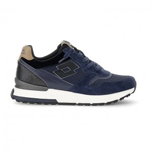 Zapatillas Running Lotto Tokyo Ginza Hombre Azules Negras | FT731863P6