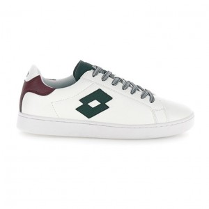 Zapatillas Tenis Lotto 1973 AMF Evo VII Hombre Blancas Verde | NL596269S2
