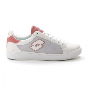 Zapatillas Tenis Lotto 1973 AMF Evo VI NET W Mujer Blancas Rosas | HK309380F9