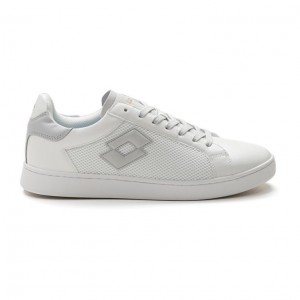 Zapatillas Tenis Lotto 1973 AMF NET Hombre Blancas Gris | ZY573817S1