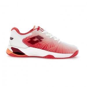Zapatillas Tenis Lotto Mirage 100 II SPD W Mujer Blancas Rojas | CJ994109U2