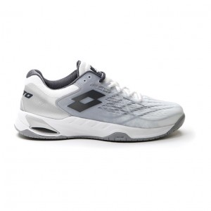 Zapatillas Tenis Lotto Mirage 100 SPD Hombre Blancas Gris Oscuro Plateadas | UF013081W7