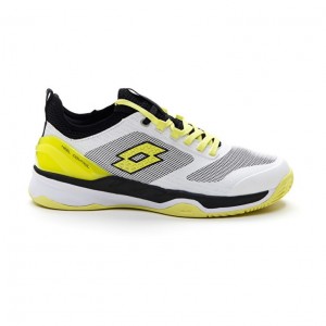 Zapatillas Tenis Lotto Mirage 200 CLY Hombre Blancas Amarillo Negras | SR297149P2