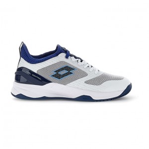 Zapatillas Tenis Lotto Mirage 200 CLY Hombre Blancas Azules Azul Real Azules | QC185528A8