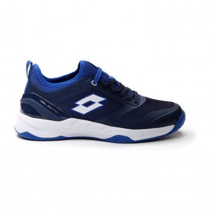 Zapatillas Tenis Lotto Mirage 200 SPD Hombre Azul Marino Azules Blancas Azules | SG349804Z7