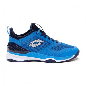 Zapatillas Tenis Lotto Mirage 200 SPD Hombre Azules Blancas Azul Marino Azules | PE015471T2