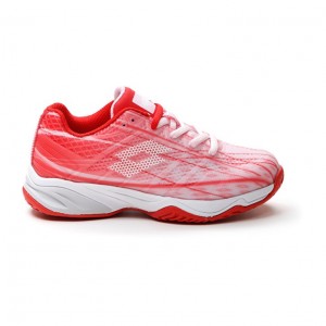 Zapatillas Tenis Lotto Mirage 300 ALR JR Niños Rosas Blancas Rojas | MM183358T6