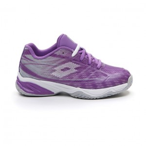 Zapatillas Tenis Lotto Mirage 300 ALR JR Niños Moradas Blancas Plateadas | VR359315L1