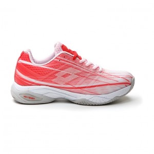 Zapatillas Tenis Lotto Mirage 300 CLY W Mujer Rosas Blancas Rojas | MM361836T2