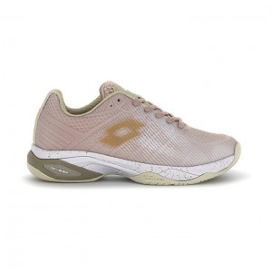 Zapatillas Tenis Lotto Mirage 300 III SPD W Mujer Blancas Doradas Claro Coral Claro | WL232813X1