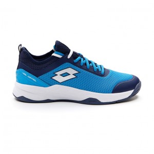 Zapatillas Tenis Lotto Mirage 500 II ALR Hombre Azules Blancas Azul Marino Azules | RP174467V3