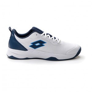 Zapatillas Tenis Lotto Mirage 600 ALR Hombre Blancas Azules Oscuro | NR938243T3